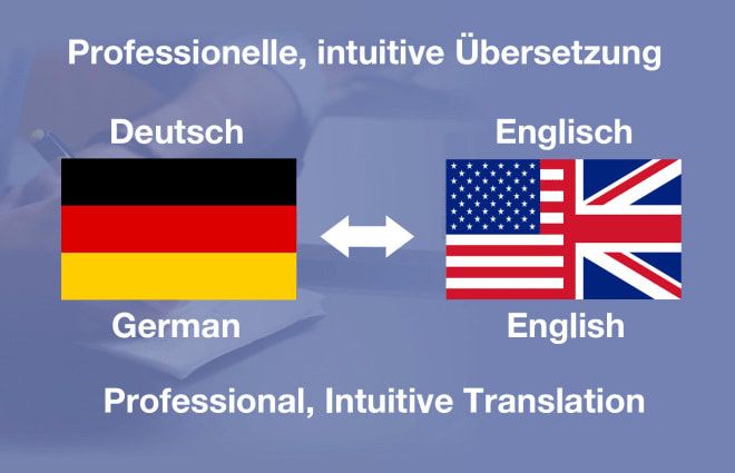 I will translate english into german
