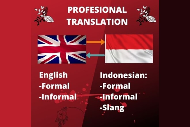 I will translate english to bahasa indonesia or indonesian to english