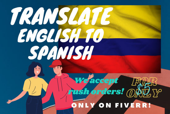 I will translate english to spanish