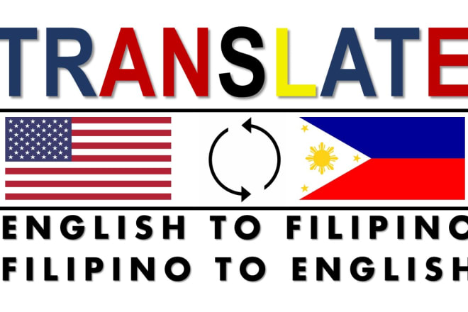 I will translate your articles from tagalog to english