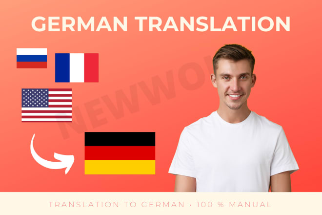 I will translate your language to native german websites, apps, books