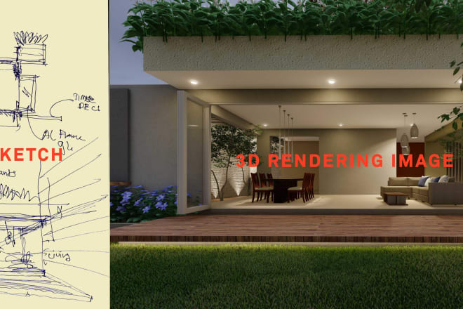 I will visualize your ideas in to 3d drawings