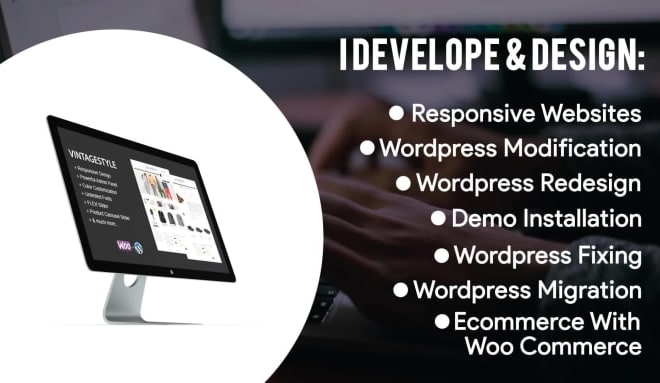 I will website development, web design with wordpress