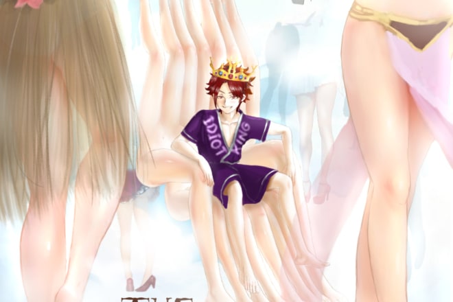 I will work on your new novel cover art in anime or manga style