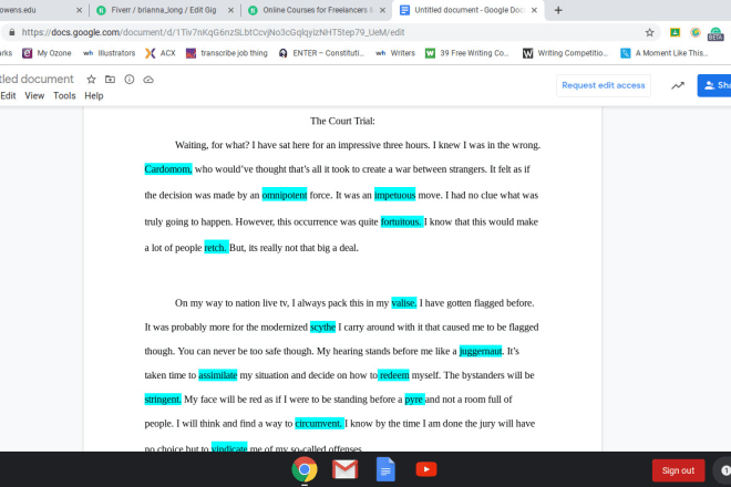 I will write a creative short story