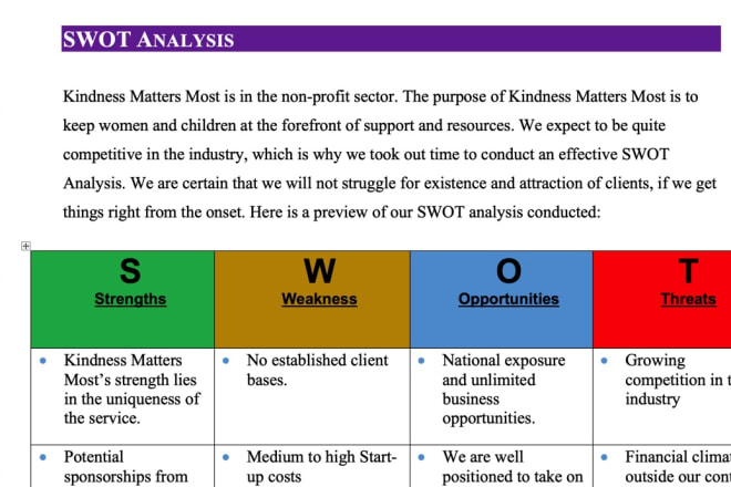 I will write a nonprofit business plan and grant proposal that will guarantee funding