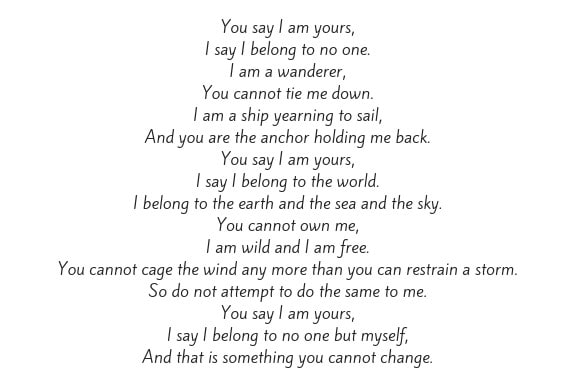I will write a poem about anything