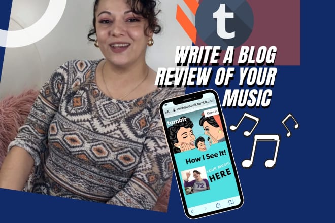 I will write about your music on my blog