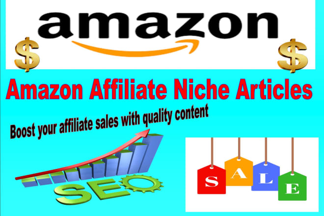 I will write amazon affiliate niche site articles