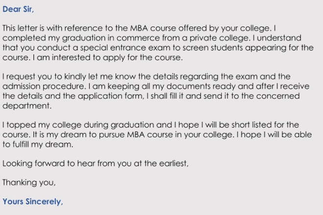 I will write an excellent motivation letter to the university admitted