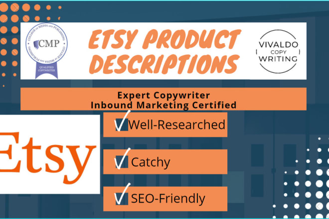I will write clear etsy product descriptions