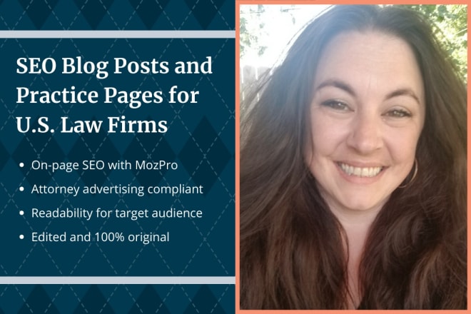 I will write legal blogs and practice pages that attract clients