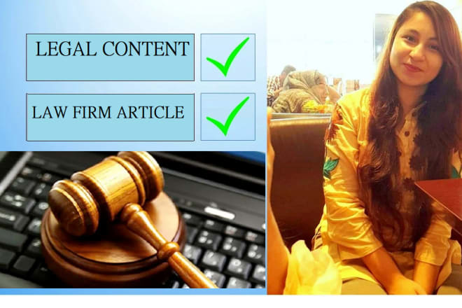 I will write legal letter or article for your law firm and website