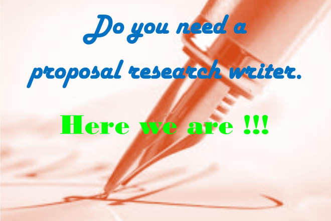I will write research proposal and article summaries professionally on any topic