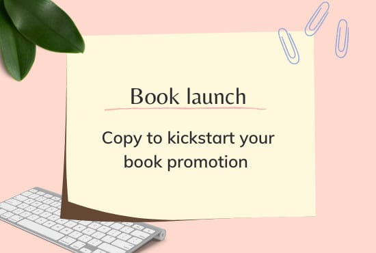 I will write sales copy to promote your book