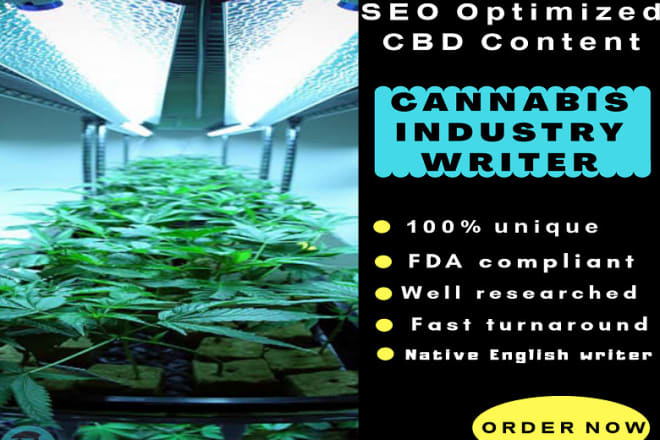 I will write SEO cbd, cannabis, vape, marijuana articles or blogs