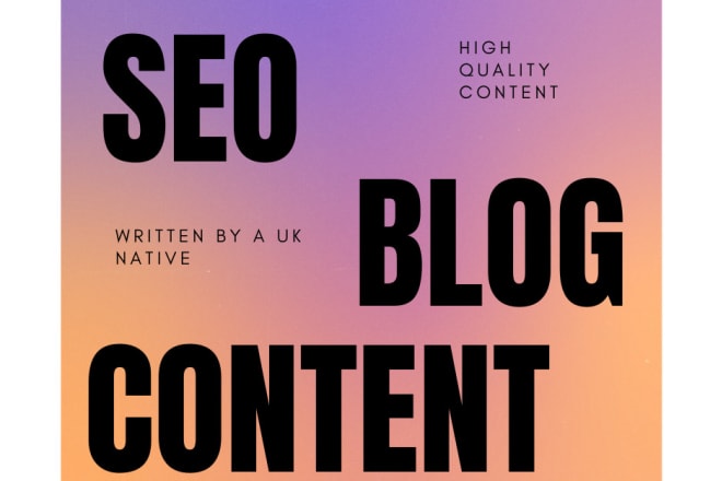 I will write seo quality content or copy for your business
