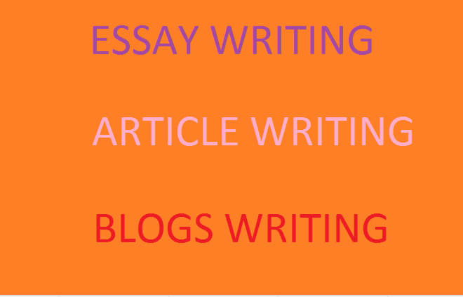 I will write well researched and well articulated essays