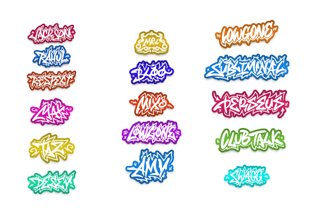 I will write your name in a graffiti style