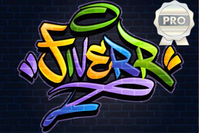 I will write your name in GRAFFITI tag or logo
