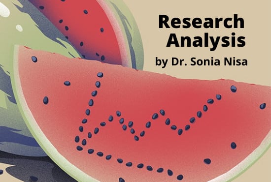 I will conduct analysis for quantitative and qualitative research