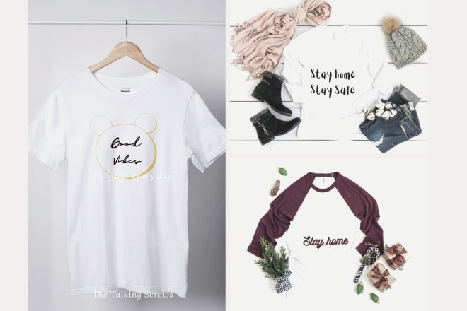 I will create amazing products and tshirts mockup design