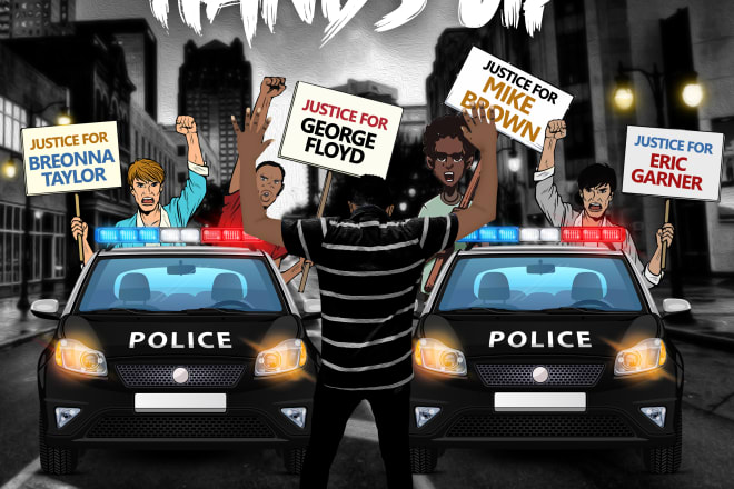 I will create highest quality cartoon caricature album cover art