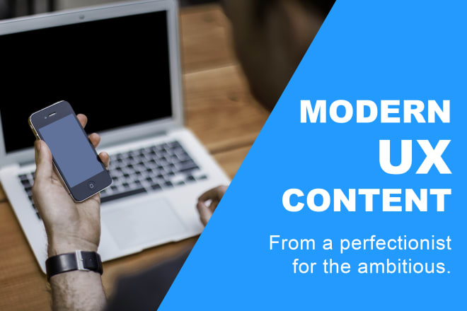I will create modern UX content for your app or website
