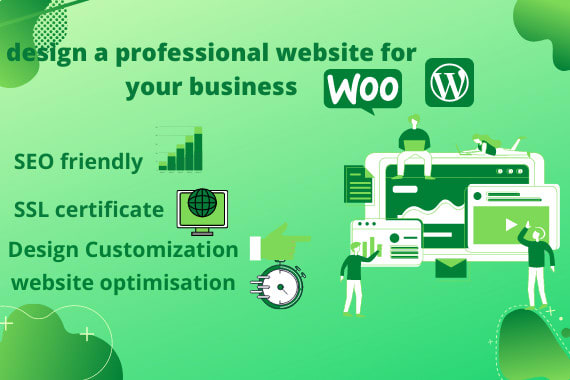 I will design a professional website for your business
