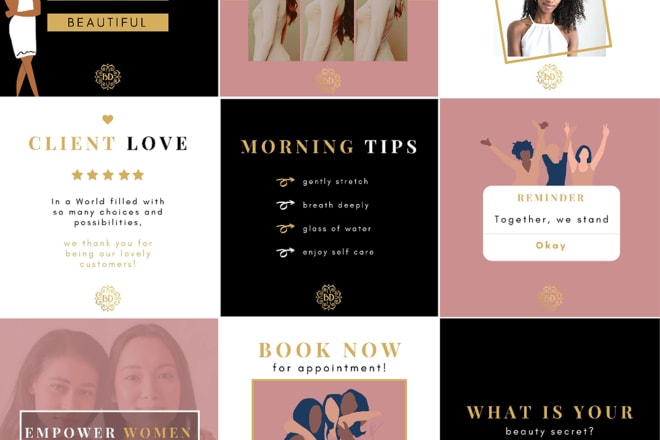 I will design canva instagram post templates