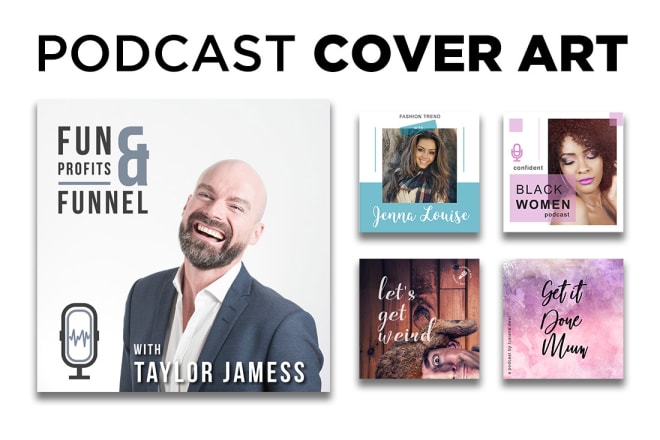 I will design custom attractive eye catching podcast artwork cover