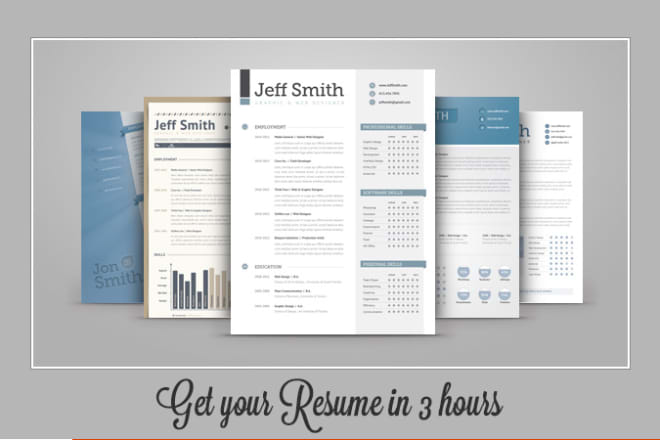 I will design CV, resume, cover letter or curriculum vitae