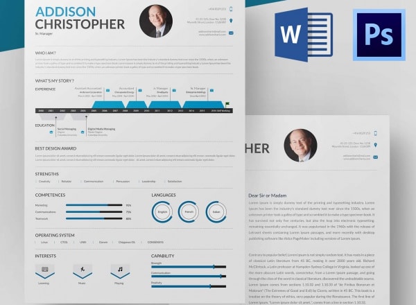 I will design professional resume,CV,curriculum vitae