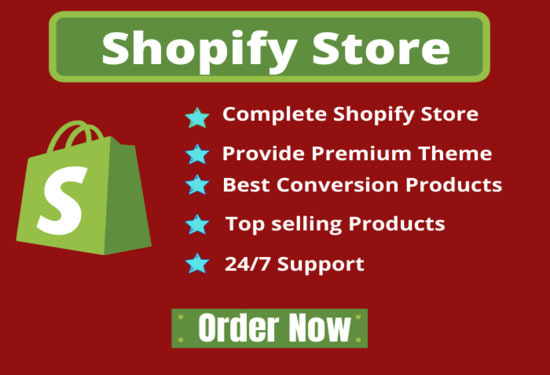 I will design shopify dropshipping store or shopify website