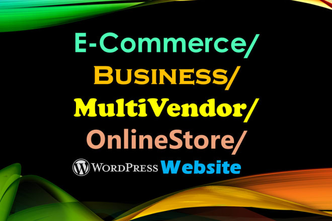 I will develop multi vendor ecommerce marketplace website