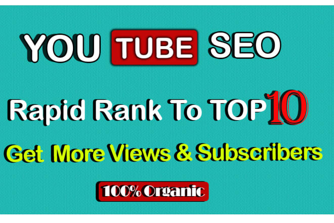 I will do best youtube SEO for improve video ranking