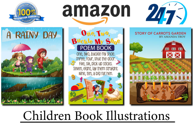 I will do children book illustrations for amazon