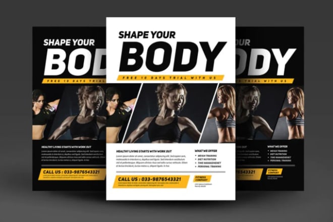 I will do super quality business flyer product flyer design