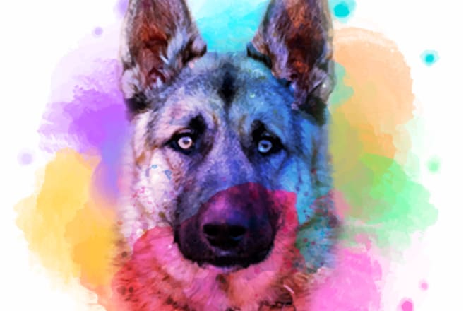 I will do watercolour style awesome tshirt design