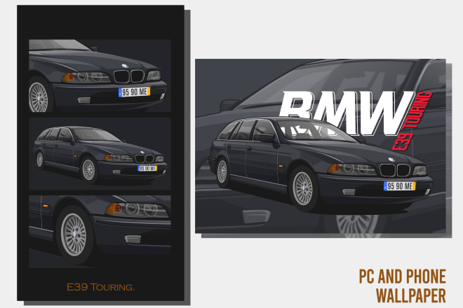 I will draw your car or vehicle into vector cartoon art for tshirt