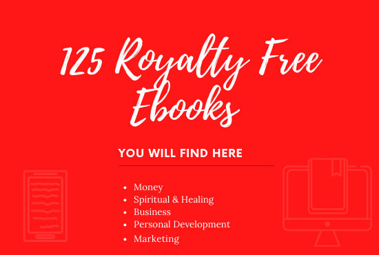 I will give you 125 royalty free ebook business marketing personal development