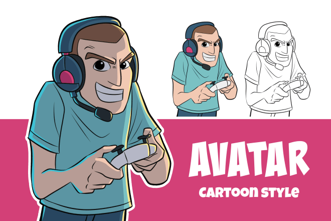 I will make a custom avatar in my cartoon style