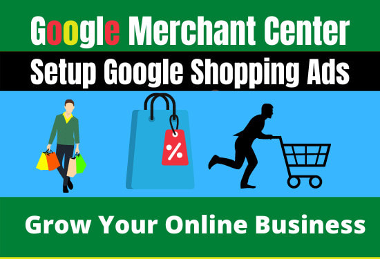 I will setup google merchant account shopping ads with product listing