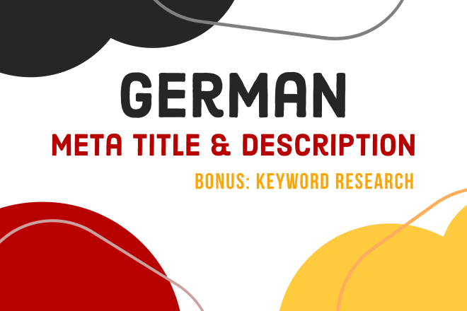 I will write your german meta title and description