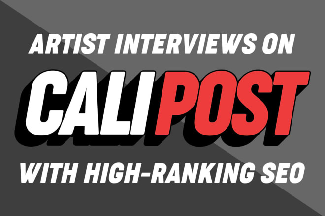 I will interview musicians and post on da60 site cali post