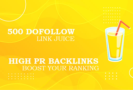 I will assist you high pr 500 dofollow backlinks