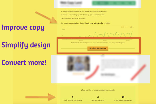 I will audit your service pages copy and UX for conversions