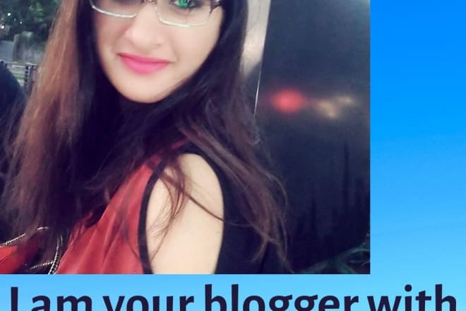 I will be your blogger with a difference