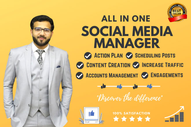 I will be your social media manager and personal assistant