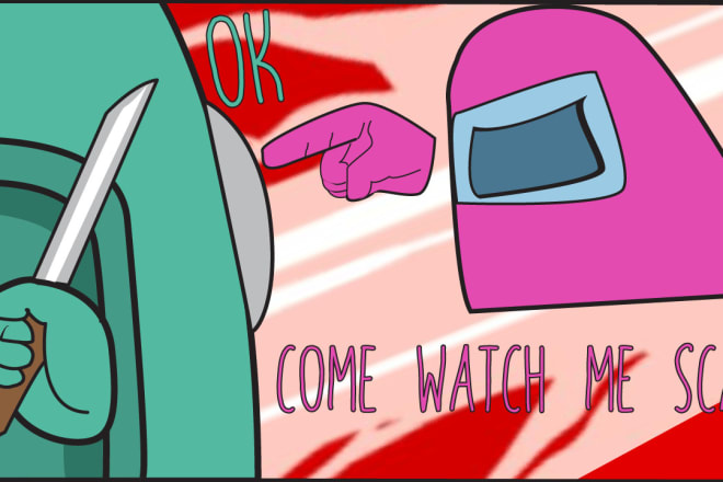 I will be your thumbnail maker for among us